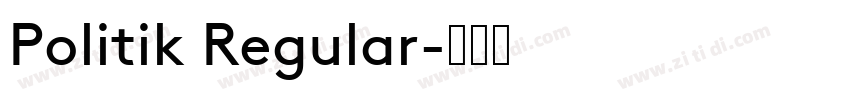 Politik Regular字体转换